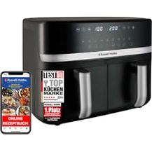 Bild für Russell Hobbs Heißluftfritteuse SatisFry 27681-56, 9L Rapid AirFryer mit 2 Kammern (je 4,5L)