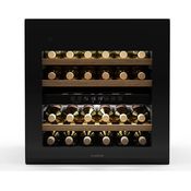 Klarstein Rhone 36 Duo Weinkühlschrank, 36 Flaschen, 2 Zonen, 5-22 °C, LED-Steuerung, UV-Schutz, Weiß, leiser Betrieb