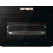 GORENJE Dampfbackofen BCS 598 S24BG, schwarz, mit 1-fach-Teleskopauszug, Aqua-Reinigungsfunktion