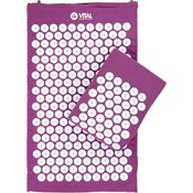 bodhi Akupressurmatte VITAL & Kissen Set aubergine, mit 6.930 Akupressur-Spitzen