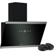 Klarstein FlashLine Dunstabzugshaube, Touchscreen, 524 m³/h, A++ Energieeffizienz, LED-Beleuchtung, leise 34,5 dB, Schwarz