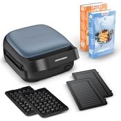 Tefal 2-in-1 Sandwichmaker SW8674 Snack Collection, 700 W, Antihaftbeschichtung, austauschbare Plattensets, inkl. Rezeptbuch