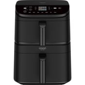 Cosori Heißluftfritteuse Turbo Tower CAF-DC121, 10,8L, 2630W, 2 DC-Motoren, 7 Funktionen, platzsparendes Design