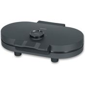 SEVERIN Duo-Waffeleisen Black Line WA 2118, Doppelwaffeleisen mit 1.200 W, PFAS-freier Beschichtung, kompaktes Design, schwarz