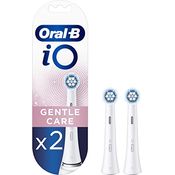 Oral-B iO Gentle Care Nachfüllbürsten für elektrische Zahnbürste bis zu 100% Plaque-Entfernung, 2 Stück