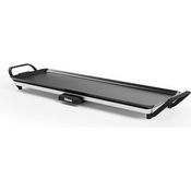 Tristar Tischgrill slim L - Große Backfläche von 70 x 23 cm - Einstellbarer Thermostat - Antihaftbeschichtung - Herausnehmbare Fettauffangschale - Leicht zu reinigen - BP-2668