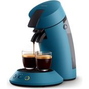 Philips SENSEO Kaffeemaschine, Kapselmaschine mit Kaffee Boost Technologie und Kaffeestärkewahl, Blau CSA210/00