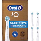 Oral-B iO Ultimative Reinigung Aufsteckbürsten für elektrische Zahnbürste, 4 Stück, ultimative Zahnreinigung mit iO Technologie, Zahnbürstenaufsatz für Oral-B Zahnbürsten, briefkastenfähige Verpackung