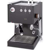 Quick Mill 02043 POP, Einkreiser-Siebträgermaschine mit 0,45 L Messingboiler, 16 Bar Pumpendruck, Schwarz