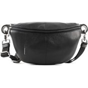 Mandarina Duck Mellow Leather Gürteltasche, 30 cm, 100% Leder, schwarz