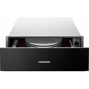 Grundig Einbau-Wärmeschublade GWS2221DX, Dark Inox, Teleskopschublade für Geschirr bis 6 Personen, stufenlose Temperaturregelung 30-80 °C, Querstromlüfter
