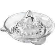 Metaltex Zitruspresse, dickwandiges Glas, stabil und leicht zu reinigen, 13 cm, transparent