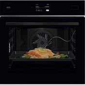 AEG TB8SB73ZAB Multifunktionsofen, 70 l, Dampfreinigung, 25 Funktionen, 119 automatische Programme, Touchscreen, WLAN, Schwarz