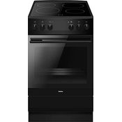 Amica SHC 11509 SM Standherd/Glaskeramikkochfeld und Elektro-Backofen / 50cm / Schwarz-matt/freistehend/mit Eco-Funktion, Ober-/Unterhitze uvm.