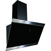 Respekta Dunstabzugshaube kopffrei / Dunstabzugshaube schräg 60 cm / Glasschirm mit Edelstahlrahmen in Schwarz / Abluft - und Umluftfunktion / CH89060S / A++ / 39–59 dB
