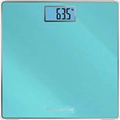 Rowenta BS1503 Classic 2 digitale Personenwaage aus gehärtetem Glas, 30 x 31 cm, Max 160 kg, ultradünn, Genauigkeit je 100 g, intelligente Funktionen, breites Display, inklusive Akku