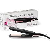 Bellissima Mini-Haarglätter für Tasche und Reisen, für glattes Haar jederzeit, überall, kompakt, leicht, Keramikbeschichtung, Temperatur 200 °C, automatische Mehrfachspannung, Beauty Bag