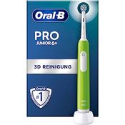 Oral-B, Elektrische Zahnbürste, Pro Junior 6+, wiederaufladbar, besonders weiche Borsten, für Kinder, blau