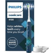 PHILIPS Sonicare 4100 elektrische Zahnbürste mit Schalltechnologie, Blau Prismatic, Modell HX3689/42, mit zwei Modi, Andruckkontrolle und SmarTimer