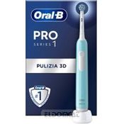 Oral-B Wiederaufladbare elektrische Zahnbürste Series 1 Blau mit 1 Ersatzbürste. 1 Zahnbürste