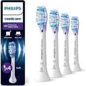 PHILIPS Sonicare G3 Premium Gum Care, Original Ersatzbürstenköpfe, Weiß, 4er-Pack, HX9054/87, bis zu 7x gesünderes Zahnfleisch, entfernt bis zu 10-mal mehr Plaque, Sonicare Technologie, BrushSync Funktion, biobasierter Kunststoff