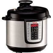 Tefal Multikocher CY505E Fast & Delicious, elektr. Schnellkochtopf mit 1200 W, 6 l Kapazität, 25 Programme, inkl. Rezeptheft