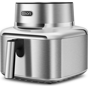 COSORI ICONIC™ Heißluftfritteuse 6,2 L aus Edelstahl, kompakt, mit Touchdisplay, voreingestellten Programmen & spülmaschinenfestem Frittierkorb