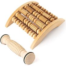 Bild für tuuli Accessories Massage Massagerolle Massageroller Massagegerät Fuß Fußmassagegerät Fußroller Fußmassage Set aus Holz