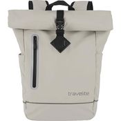 travelite BASICS Roll-Up Rucksack, Freizeitrucksack aus wasserfester Plane mit reflektierenden Applikationen, ideal für Wandern und Freizeit, viele Trendfarben verfügbar