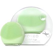 FOREO LUNA™ 4 go Pistachio, Gesichtsreinigungsbürste mit 2-in-1 Reinigung & Straffung, 8 T-Sonic Intensitäten, ultra-hygienisches Silikon