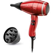Valera, Swiss Nano4ever, Professioneller Haartrockner,ein kompakter,leichter und geräuscharmer Föhn, digitaler Motor, intelligente Luftstromdiagnose,einstellbare Temperatur, Ionenfunktion,2200 W, Rot