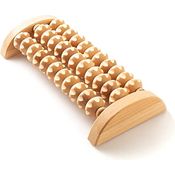 Tuuli Accessories Massage Massagerolle Massageroller Massagegerät Fuß Fußmassagegerät Fußroller Fußmassage aus Holz 26x12 cm