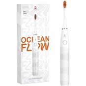 Oclean Flow Elektrische Zahnbürste, Schallzahnbürste mit 180 Tage Akkulaufzeit, 5 Putzmodi Zahnbürste Elektrisch IPX7 Sonic Electric Toothbrush mit DuPont Zahnbürstenkopf, Timer und Drucksensor (Weiß)