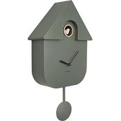 Karlsson Wanduhr, Olivgrün, Kunststoff, 21.5x41x8.5 cm, moderne Dekoration