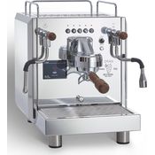 Bezzera Duo Top DE, Dualboiler-Siebträgermaschine mit PID-Thermostaten, Silber, volumetrischer Kaffeedosierung und 3,5" Touchdisplay
