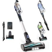 Levoit LVAC-300 Akku Staubsauger mit Mini-Motorbürste für Tierhaare, 99,99% HEPA-Effizienz, Selbstladend, Anti-Tangle, 60 Min Laufzeit, Kabellos für Haustiere, Auto, Teppiche, Hartböden