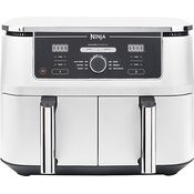 Ninja Foodi Max AF400EUWH weiß Heißluftfritteuse, 9,5 L, Dual Zone, 40–240 °C, spülmaschinengeeignet, antihaftbeschichtet