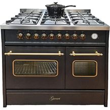 Bild für Gurari Gas Standherd 90 cm GCH E 916 Bl Retro Gasherd mit Elektro Backofen 