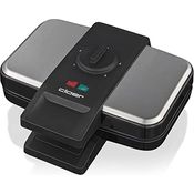 Cloer 1459 Brüsseler Waffeleisen, 1000 W, Backampel, stufenlos wählbarer Bräunungsgrad, schwarz-edelstahl - Preisvergleich