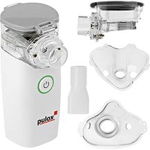 Bild für Pulox Inhalator Vernebler Inhalationsgerät IN-100 Nebulizer mit Maske für Kinder und Erwachsene bei Erkältungen oder Asthma tragbar und leise