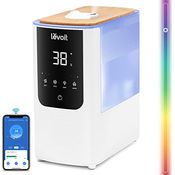 LEVOIT Smart Luftbefeuchter, Warm-/Kalter Nebel max 550 ml/h, 4,5L Humidifier bis 40㎡ 45H, 26dB Aroma Raumbefeuchter mit Nachtlicht für Schlafzimmer Kinderzimmer und Pflanzen, Exklusiv bei Amazon