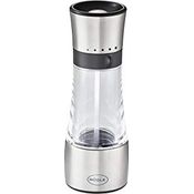 RÖSLE Gewürzmühle, Hochwertige Salz-/Pfeffermühle mit verstellbaren Mahlstufen für trockene Gewürze, einfaches Nachfüllen, Edelstahl 18/10