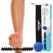 Sanmedix Fußmassagegerät Fußroller 3in1 - Mobilisation, Fußtrigger & Massage, Linderung bei Plantarfasziitis, Fersensporn & Hallux Valgus