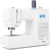 Medion® Computer-Nähmaschine MD 11881, 270 Stichmuster, 1-Schritt Knopfloch, 8 Programme, Doppelnadelfunktion, Automatischer Einfädler, Geschwindigkeitsregler