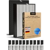 Comedes Filterset passend für Philips AC3256-10, AC3259-10 und AC4550-10, 20 teilig