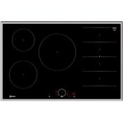 NEFF T68SHV4L0 Induktionskochfeld N70, autarkes Glaskeramik-Kochfeld 80 cm breit, Twist Touch, Flex Induction, Home Connect, Smart Hood Automatic, aufliegend, Schwarz