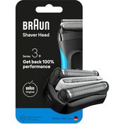Braun Series 3+ Scherkopf 32B, ORIGINAL Ersatzscherteil für Braun Series 3+ und ProSkin Rasierer, schwarz, Made in Germany