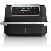 Ninja FlexDrawer Heißluftfritteuse AF550EU, 6 Liter, Schwarz, Dual Zone, 6-in-1, Antihaft, spülmaschinenfest