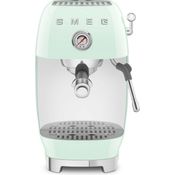 Smeg ECF03PGEU, Premium Siebträgermaschine im 50’s Style, Pastellgrün, mit Cold-Brew-Funktion und manueller Dampflanze