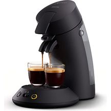 Bild für Philips Original Plus Eco Kaffeepadmaschine, Kaffeestärkewahl, Kaffee Boost Technologie, 80%* recyceltes Plastik, 45%** weniger Energieverbrauch, 2 Tassen gleichzeitig, Klavierlackschwarz (CSA210/22)